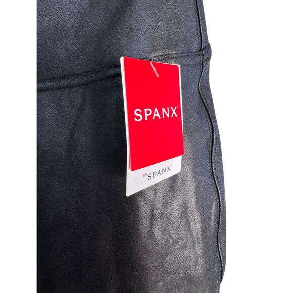 Spanx NWT Faux Leather Leggings in Black Size XL - Picture 8 of 8